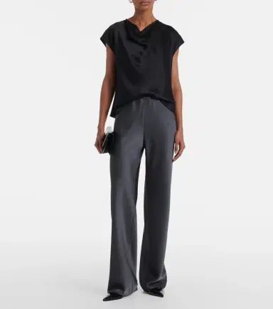 Vince High-rise satin straight pants | Thumbnail 3