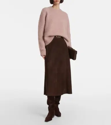 Vince Suede midi skirt | Thumbnail 4