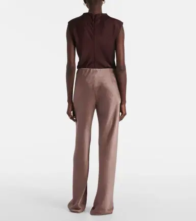 Vince High-rise satin straight pants | Thumbnail 4
