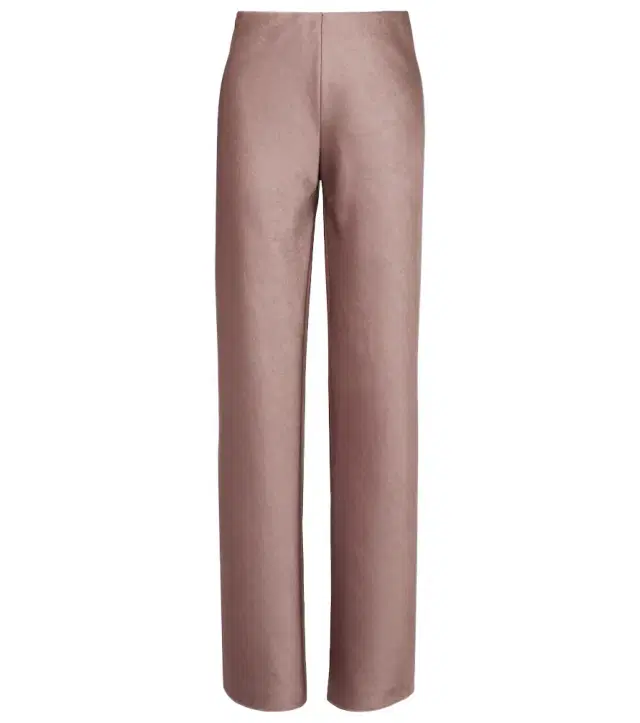 Vince High-rise satin straight pants