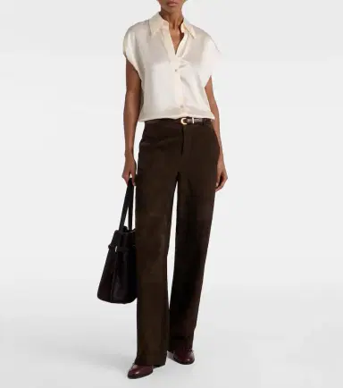 Vince Leather straight pants | Thumbnail 2