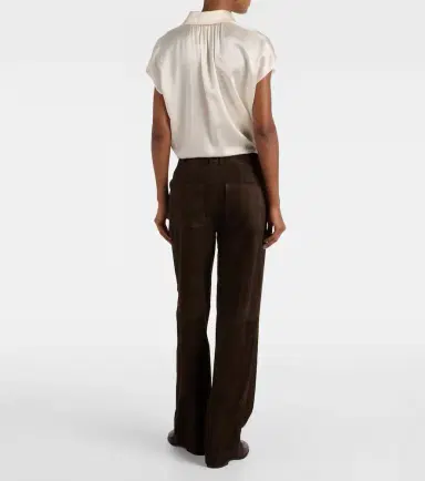 Vince Leather straight pants | Thumbnail 3