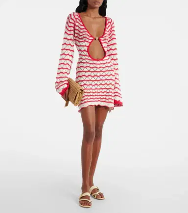 Bananhot Rey knitted cotton-blend minidress | Thumbnail 2
