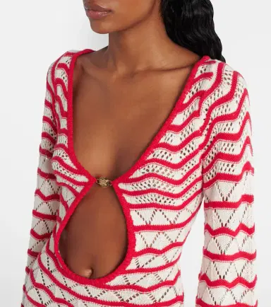 Bananhot Rey knitted cotton-blend minidress | Thumbnail 3