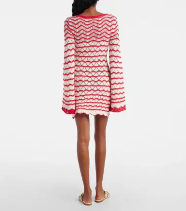 Bananhot Rey knitted cotton-blend minidress | Thumbnail 4