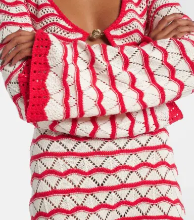 Bananhot Rey knitted cotton-blend minidress | Thumbnail 6