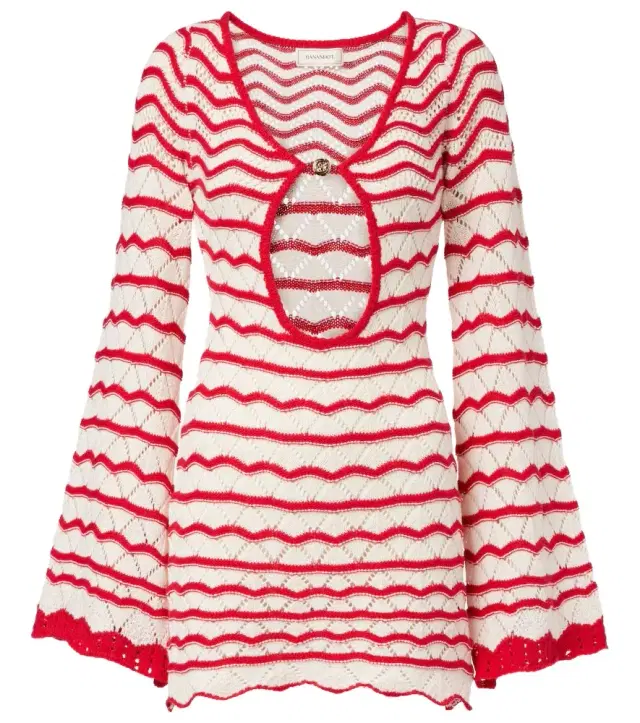 Bananhot Rey knitted cotton-blend minidress
