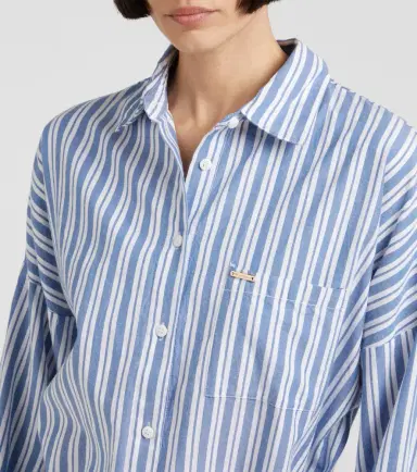 Melissa Odabash Sara striped cotton shirt dress | Thumbnail 2