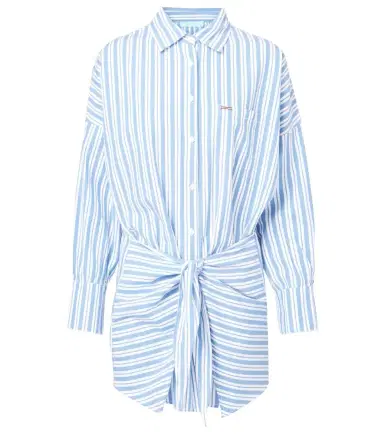 Melissa Odabash Sara striped cotton shirt dress | Thumbnail 1