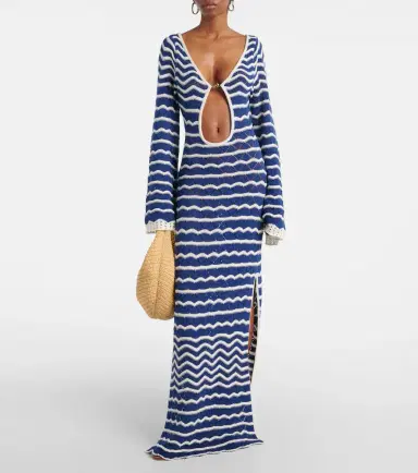 Bananhot Rey knitted cotton-blend maxi dress | Thumbnail 2