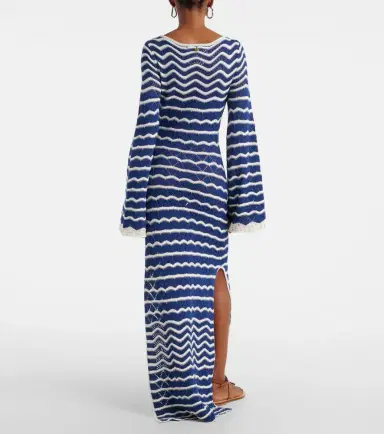 Bananhot Rey knitted cotton-blend maxi dress | Thumbnail 3