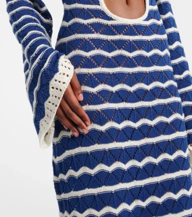Bananhot Rey knitted cotton-blend maxi dress | Thumbnail 5