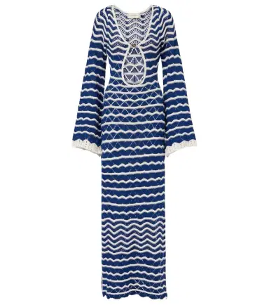 Bananhot Rey knitted cotton-blend maxi dress | Thumbnail 1