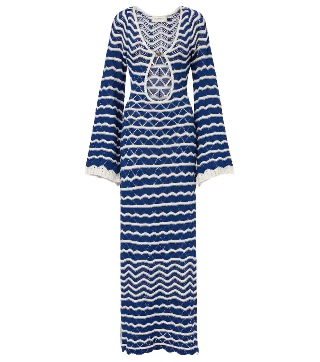 Bananhot Rey knitted cotton-blend maxi dress