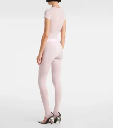 Wardrobe.NYC Wardrobe. NYC Sheer leggings | Thumbnail 4 Wardrobe.NYC Wardrobe. NYC Sheer leggings | Thumbnail 4