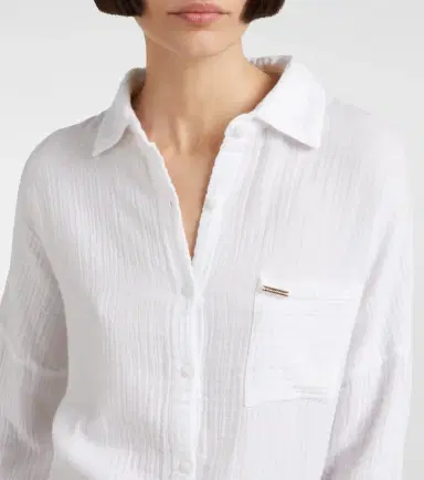 Melissa Odabash Sara cotton shirt dress | Thumbnail 4