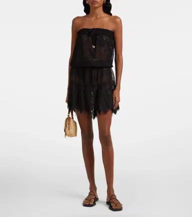Melissa Odabash Isla floral shirred minidress | Thumbnail 2