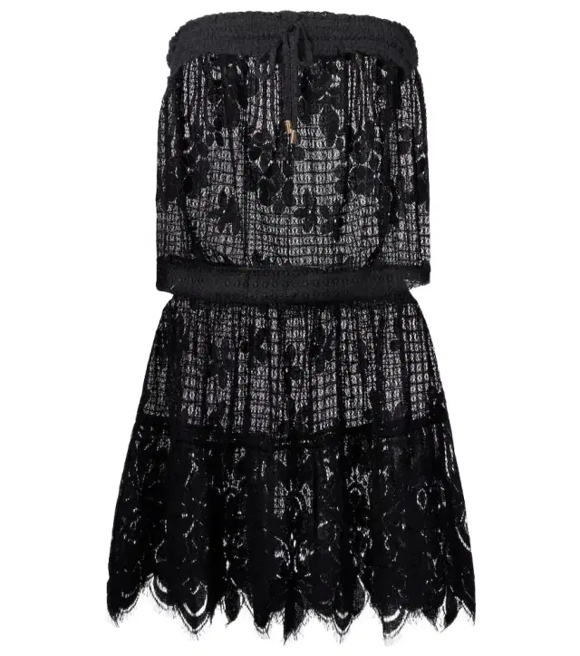 Melissa Odabash Isla floral shirred minidress