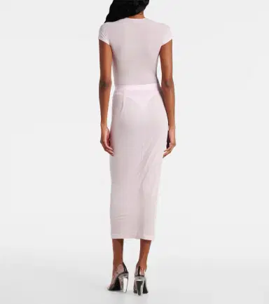 Wardrobe.NYC Wardrobe. NYC Sheer midi skirt | Thumbnail 4