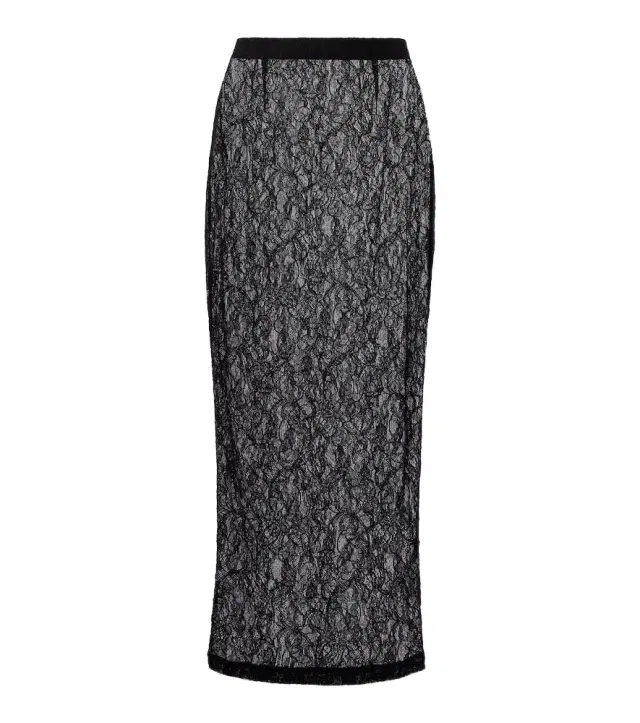 Wardrobe. NYC Sheer lace midi skirt
