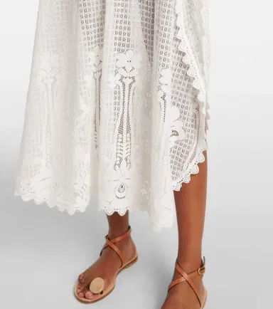 Melissa Odabash Josephine ruffled cotton-blend kaftan | Thumbnail 5