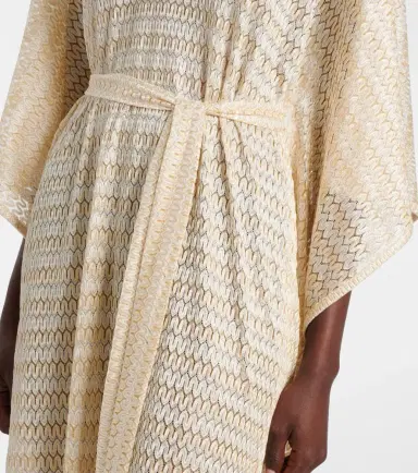 Melissa Odabash June knitted lamé kaftan | Thumbnail 4