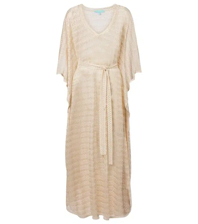Melissa Odabash June knitted lamé kaftan