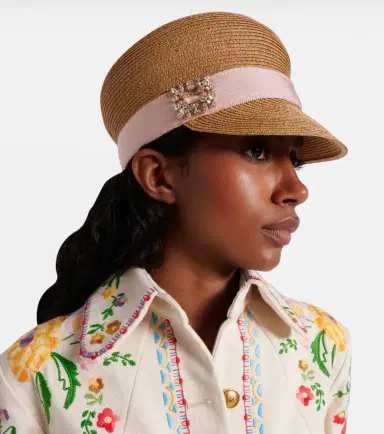 Roger Vivier Broche Vivier newsboy cap | Thumbnail 4 Roger Vivier Broche Vivier newsboy cap | Thumbnail 4