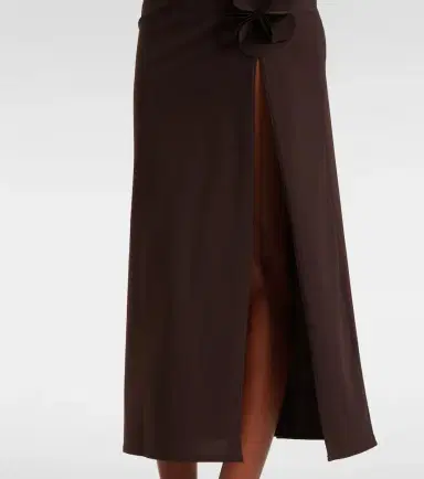 Karla Colletto Tess floral-appliqué maxi skirt | Thumbnail 5