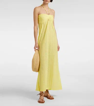 Melissa Odabash Mila semi-sheer halterneck maxi dress | Thumbnail 2