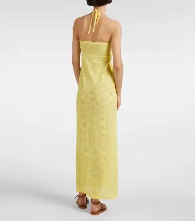 Melissa Odabash Mila semi-sheer halterneck maxi dress | Thumbnail 3