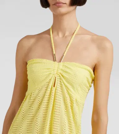 Melissa Odabash Mila semi-sheer halterneck maxi dress | Thumbnail 4