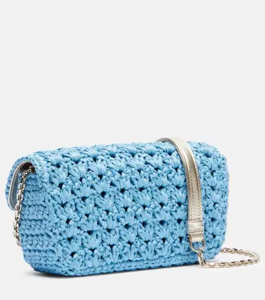 Roger Vivier Jeu De Fille raffia shoulder bag | Thumbnail 3