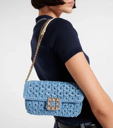 Roger Vivier Jeu De Fille raffia shoulder bag | Thumbnail 4