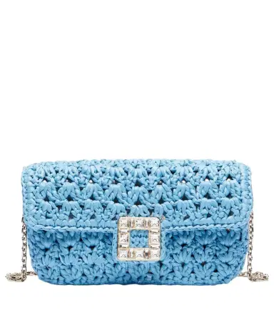 Roger Vivier Jeu De Fille raffia shoulder bag | Thumbnail 1