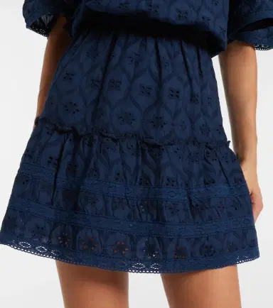 Melissa Odabash Micha broderie anglaise cotton minidress | Thumbnail 3