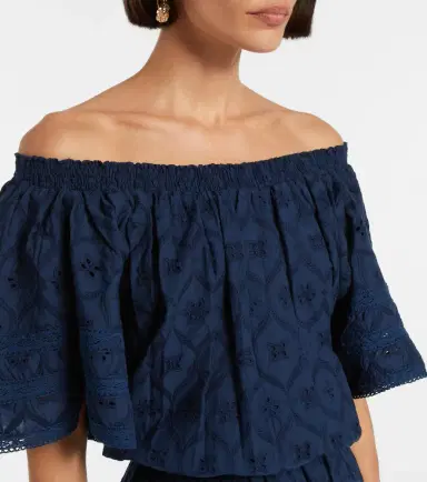 Melissa Odabash Micha broderie anglaise cotton minidress | Thumbnail 4