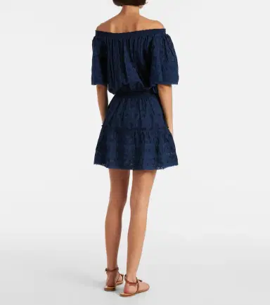 Melissa Odabash Micha broderie anglaise cotton minidress | Thumbnail 5