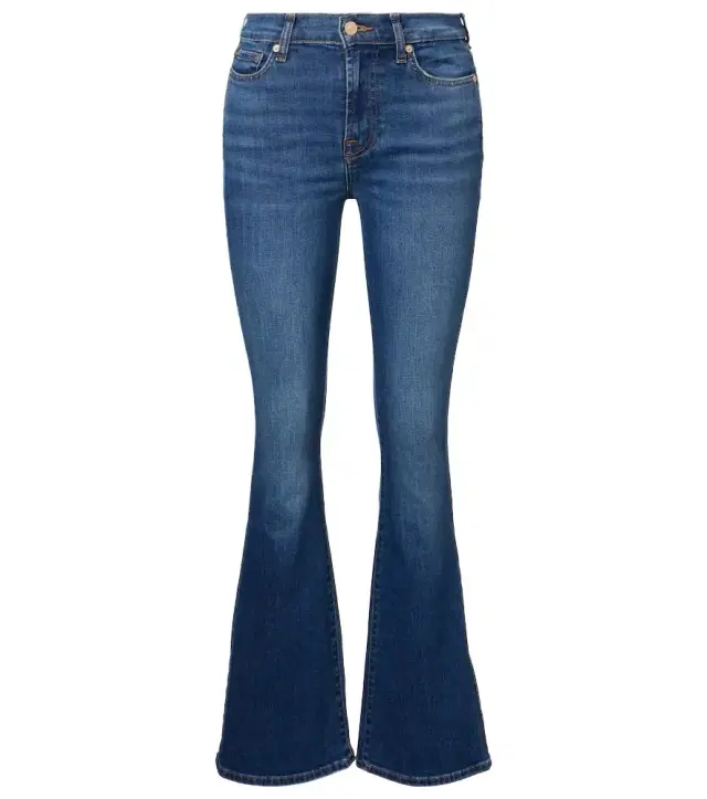 7 For All Mankind Mid-rise flared jeans