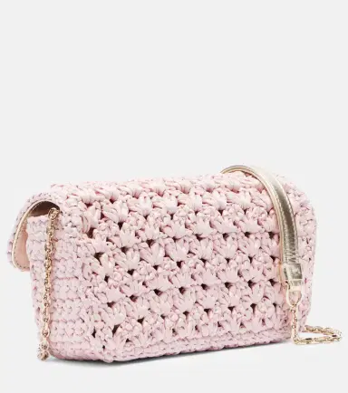 Roger Vivier Jeu De Fille embellished raffia clutch | Thumbnail 3 Roger Vivier Jeu De Fille embellished raffia clutch | Thumbnail 3