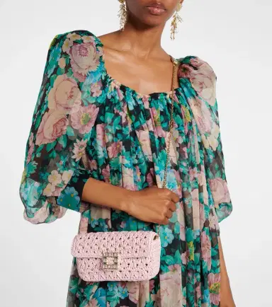 Roger Vivier Jeu De Fille embellished raffia clutch | Thumbnail 4 Roger Vivier Jeu De Fille embellished raffia clutch | Thumbnail 4