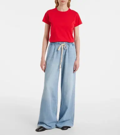 7 For All Mankind Pull On high-rise wide-leg jeans | Thumbnail 4
