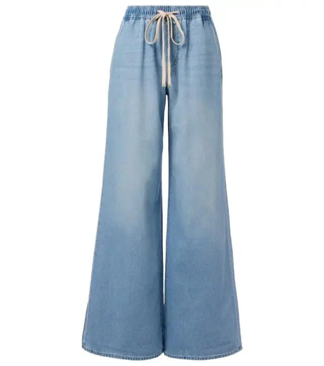 7 For All Mankind Pull On high-rise wide-leg jeans