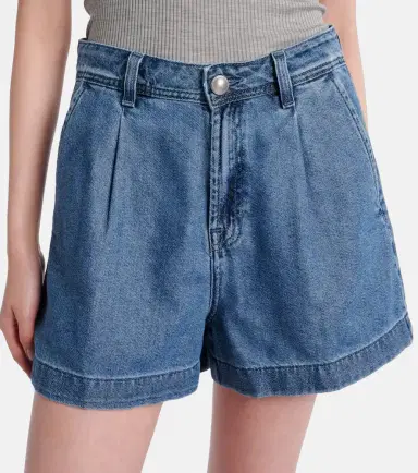 7 For All Mankind Hilo pleated denim shorts | Thumbnail 2