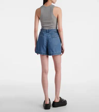 7 For All Mankind Hilo pleated denim shorts | Thumbnail 4