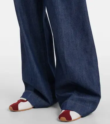 7 For All Mankind Pleated high-rise wide-leg jeans | Thumbnail 6