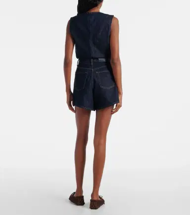 7 For All Mankind Kori high-rise denim shorts | Thumbnail 2
