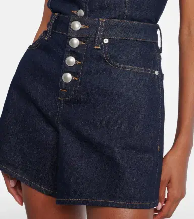 7 For All Mankind Kori high-rise denim shorts | Thumbnail 4