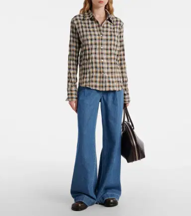 7 For All Mankind Pleated wide-leg jeans | Thumbnail 3