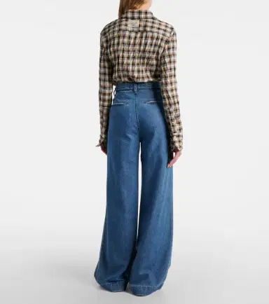 7 For All Mankind Pleated wide-leg jeans | Thumbnail 7